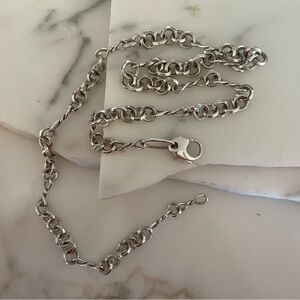 2 foot long 925 silver necklace from the kdw line of chains first of first
